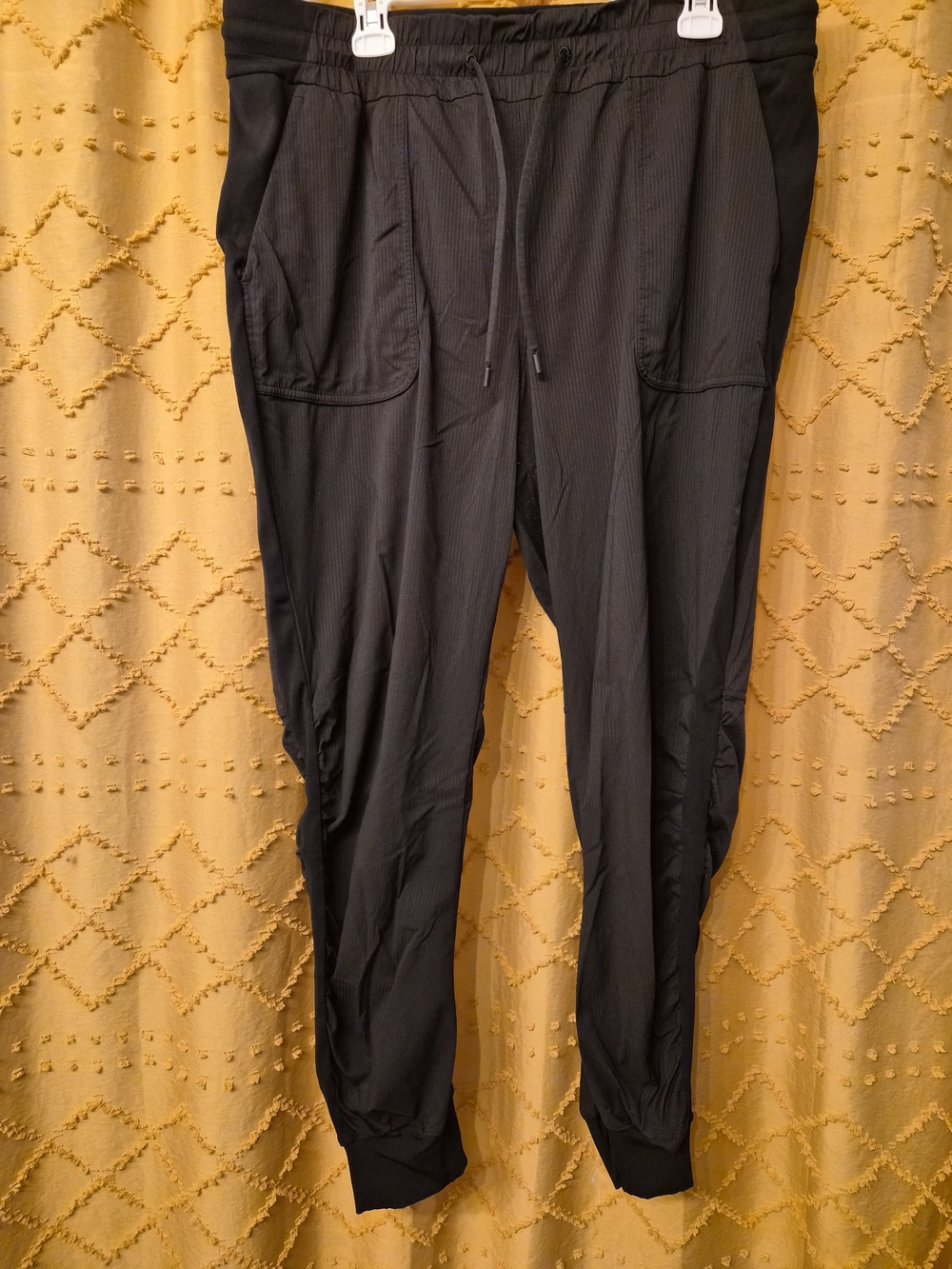 lululemon athletica Black Pinstripe Jogger Pants